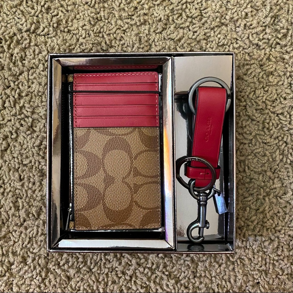 Unisex Coach Cardholder Wallet Gift Set